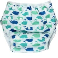 Bamboo Baby Swim Nappy - Blue Whale (3-15kg)